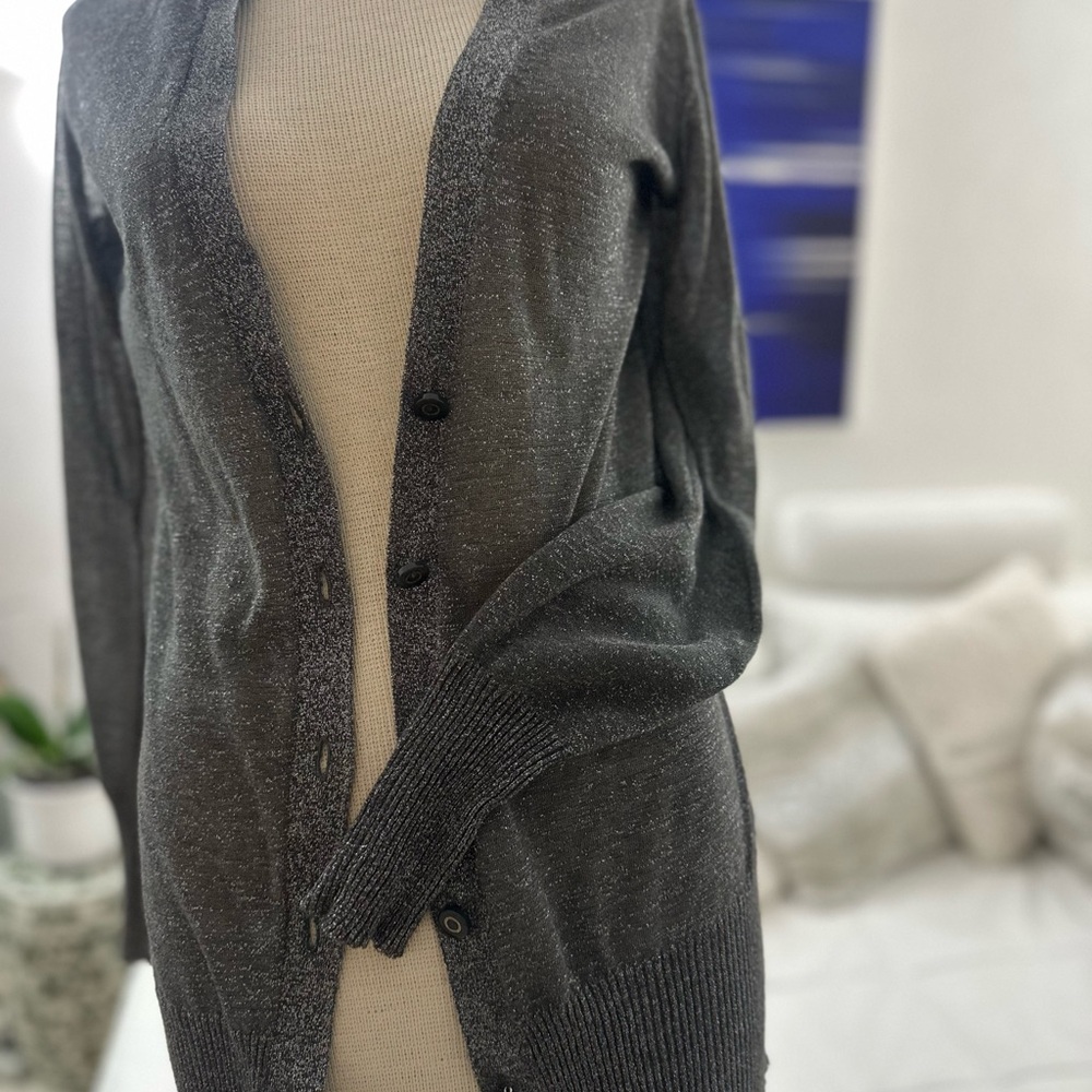 Tory Burch Charcoal Cardigan Sweater